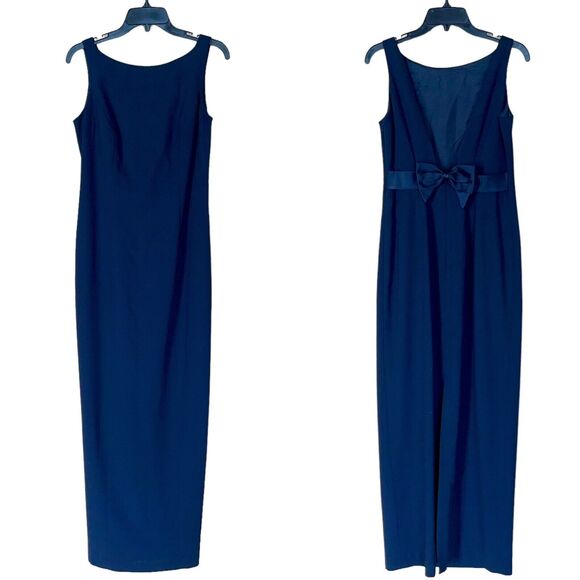 Vintage Column Dress Scoop Back Laundry by Shelli Segal - Picture 2 of 12